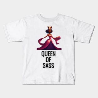 Princess - Queen of Sass Kids T-Shirt